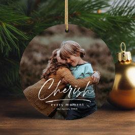 Eenvoudig Manuscript 2 de Kerstfeestdag van de Fot Keramisch Ornament