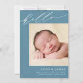 Eenvoudig Manuscript EDITABLE Kleuren Aankondiging (Voorkant)