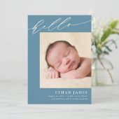 Eenvoudig Manuscript EDITABLE Kleuren Aankondiging (Staand voorkant)