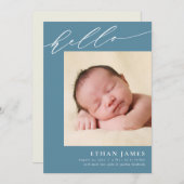 Eenvoudig Manuscript EDITABLE Kleuren Aankondiging (Voorkant / Achterkant)