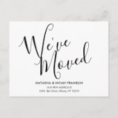 Eenvoudig Manuscript hebben wij Nieuw Adres van he Aankondigingskaart (Voorkant)