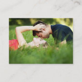 Eenvoudig Manuscript met Foto, Verandering van de  Informatiekaartje (Achterkant)