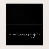 Eenvoudig Manuscript met Foto, Verandering van de  Visitekaartje (Buitenkant ongevouwen)