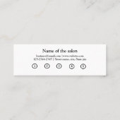 eenvoudig manuscript minimaal voegt de loyaliteits klantenkaartje (Achterkant)