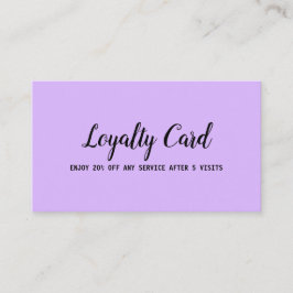 eenvoudig manuscript minimaal voegt de loyaliteits klantenkaartje