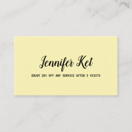 eenvoudig manuscript minimaal voegt de loyaliteits klantenkaartje