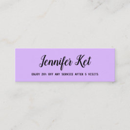 eenvoudig manuscript minimaal voegt de loyaliteits klantenkaartje