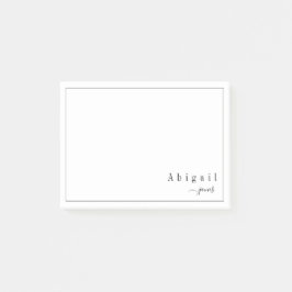 Eenvoudig Manuscript Modern gepersonaliseerde Stat Post-it® Notes