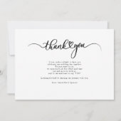Eenvoudig Manuscript Modern Hand-Lettert Bedankkaart (Achterkant)