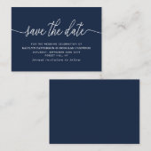 Eenvoudig Manuscript sparen de Datum Informatiekaartje (Voorkant / Achterkant)