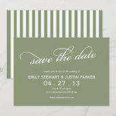 eenvoudig manuscript sparen de datum save the date (Voorkant / Achterkant)