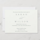 Eenvoudig Manuscript zwarte & Witte Couples Shower Bedankkaart (Voorkant)