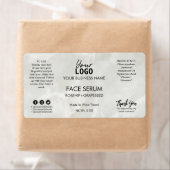 Eenvoudig Marble Face Serum Label (Insitu)