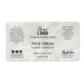 Eenvoudig Marble Face Serum Label (Voorkant)