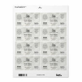 Eenvoudig Marble Face Serum Label (Full Sheet)