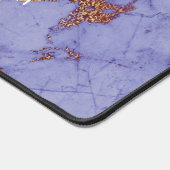 Eenvoudig Marble Logo Paars Gold Navy ID672 Bureaumat (Hoek)