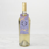 Eenvoudig Marble Logo Paars Gold Navy ID672 Flessenhanger (Op fles)