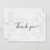 Eenvoudig Marble Script Business-bedankkaart Bedankkaart (Voorkant)