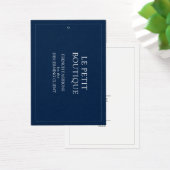 Eenvoudig marineblauw kledingdisplay Swing Prijs L Visitekaartje (Bureau)