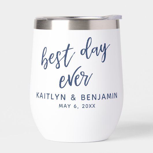 Eenvoudig marinehandschrift Beste dag ooit (Links)