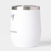 Eenvoudig marinehandschrift Beste dag ooit (Achterkant)