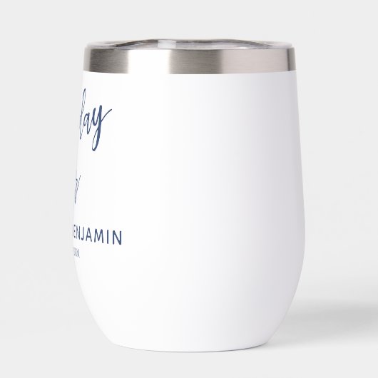 Eenvoudig marinehandschrift Beste dag ooit (Achterkant)