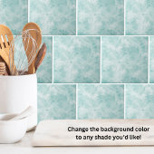 Eenvoudig Marmer Blauwgroen Blauw Tegeltje