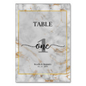 Eenvoudig marmer grijs legant bruiloft kaart (Voorkant)