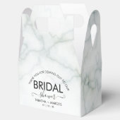 Eenvoudig Marmer Script Elegante BRUIDSSUITE  Bedankdoosjes (Geopend)