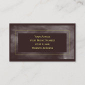 Eenvoudig marmer-Visitekaartje Visitekaartje (Achterkant)