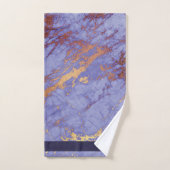 Eenvoudig Marmeren Paarse en Gouden ID672 Bad Handdoek (Handdoek)