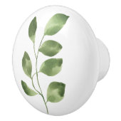 Eenvoudig mass Green Botanical Leaf Keramische Knop (Rechts)