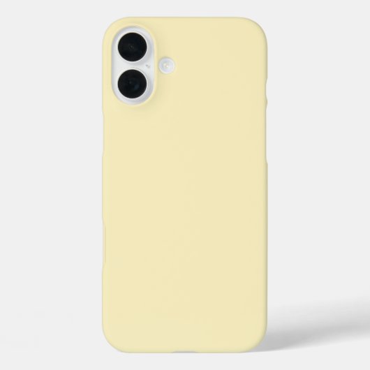 Eenvoudig massief lichtgeel Case-Mate iPhone case (Achterkant)