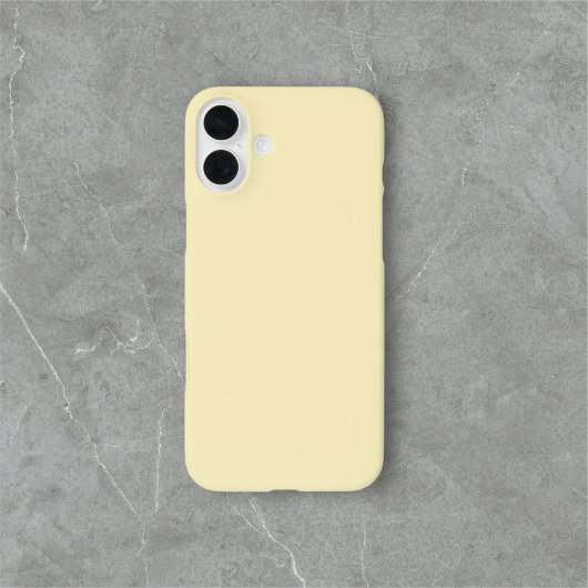 Eenvoudig massief lichtgeel Case-Mate iPhone case