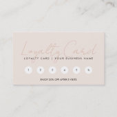 Eenvoudig Matig Blush Roze Monogram Feminine Logo Visitekaartje (Achterkant)