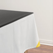 Eenvoudig Matig Geel Geel en Zwart Geo Tafelkleed (Voorbeeld)