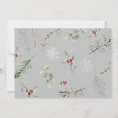 Eenvoudig Matig Rood Wit, niet voor Kerstmis Feestdagenkaart (Achterkant)