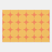 Eenvoudig medio-midden modern geel Oranje patroon Inpakpapier Vel (Voorkant)