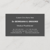 Eenvoudig, medisch gespecialiseerd Visitekaartje (Voorkant)