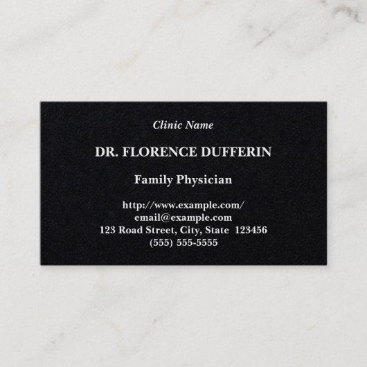 Eenvoudig medisch professioneel Visitekaartje (Voorkant)