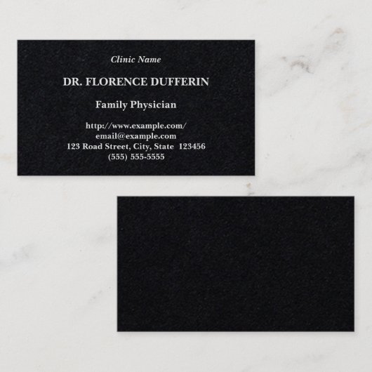 Eenvoudig medisch professioneel Visitekaartje (Voorkant / Achterkant)