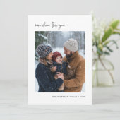 Eenvoudig meer juichen dit jaar kerst Baby foto Feestdagenkaart (Staand voorkant)