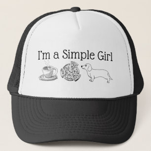 Eenvoudig Meisje - Koffie, pizza & Hond Trucker Ho Pet