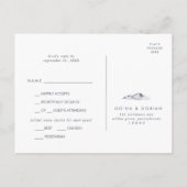 Eenvoudig menu Floral Mountain Keuze RSVP-Briefkaa (Achterkant)