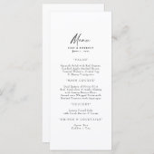 Eenvoudig menu lang (Voorkant / Achterkant)