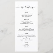 Eenvoudig menu Moderne kalligrafie (Voorkant)