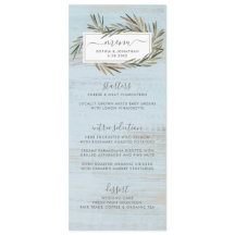 Eenvoudig menu Rustisch hout Botanische kruidenbru