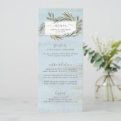 Eenvoudig menu Rustisch hout Botanische kruidenbru (Staand voorkant)