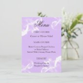 Eenvoudig menu Tiger Lily Floral Wedding (Staand voorkant)