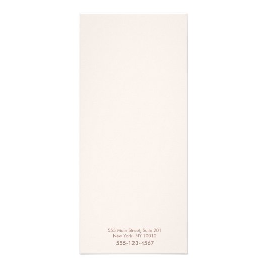 Eenvoudig menu van de Blush Pink-prijslijst (Achterkant)